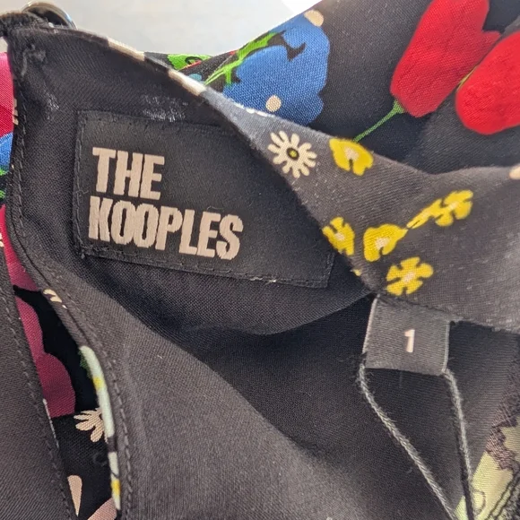 NWT The Kooples Floral Cutout Maxi Dress In Joyful Flower Size 1/US4 - Picture 11 of 14
